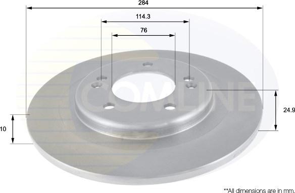 Comline ADC2410 - Тормозной диск unicars.by