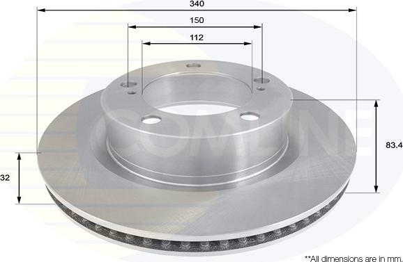 Comline ADC2501V - Тормозной диск unicars.by