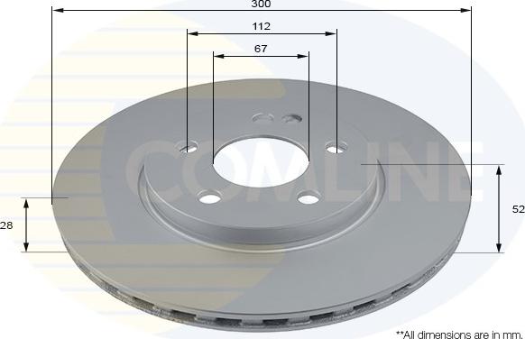 Comline ADC2818V - Тормозной диск unicars.by