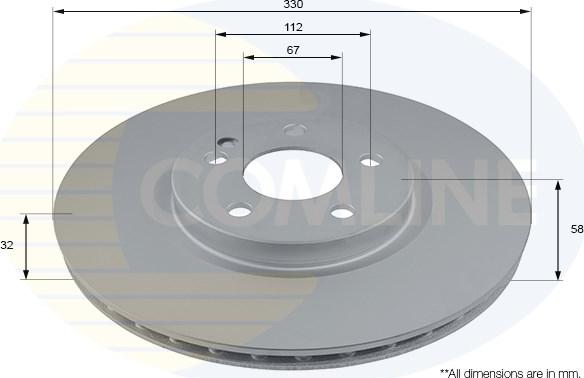 Comline ADC2817V - Тормозной диск unicars.by