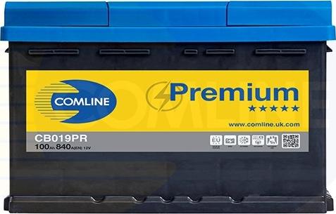 Comline CB019PR - Стартерная аккумуляторная батарея, АКБ unicars.by