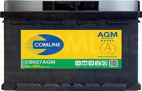 Comline CB027AGM - Стартерная аккумуляторная батарея, АКБ unicars.by