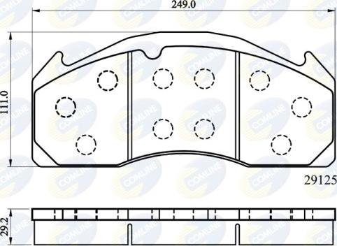 Comline CBP9055MK - Тормозные колодки, дисковые, комплект unicars.by