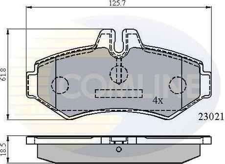 Comline CBP0914 - Тормозные колодки, дисковые, комплект unicars.by