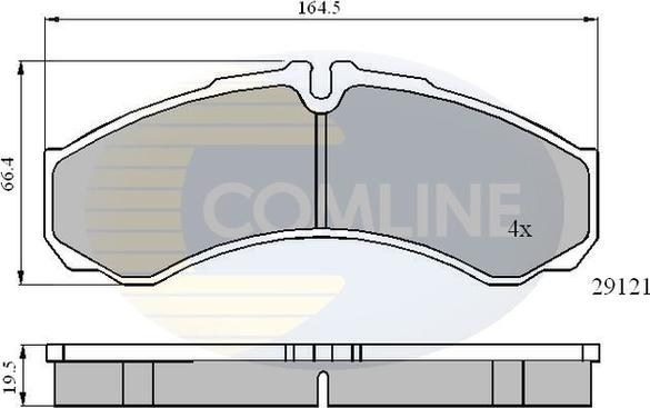 Comline CBP0931 - Тормозные колодки, дисковые, комплект unicars.by