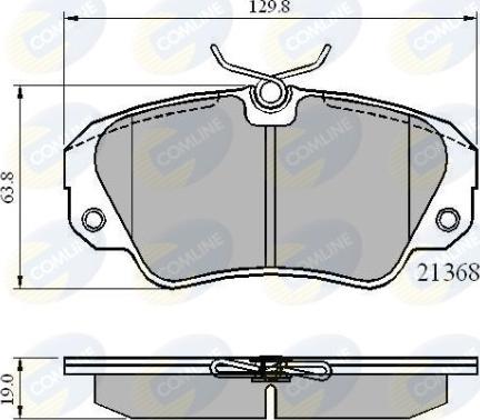 Comline CBP0493 - Тормозные колодки, дисковые, комплект unicars.by