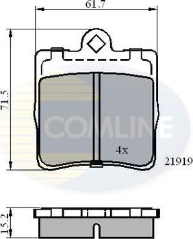 Comline CBP0454 - Тормозные колодки, дисковые, комплект unicars.by