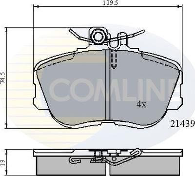 Comline CBP0503 - Тормозные колодки, дисковые, комплект unicars.by