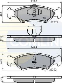 Comline CBP0502 - Тормозные колодки, дисковые, комплект unicars.by