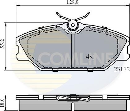 Comline CBP0526 - Тормозные колодки, дисковые, комплект unicars.by