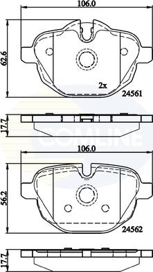 Comline CBP06092 - Тормозные колодки, дисковые, комплект unicars.by