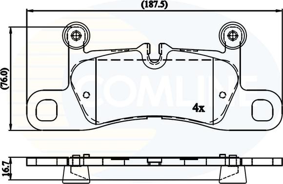 Comline CBP06048 - Тормозные колодки, дисковые, комплект unicars.by