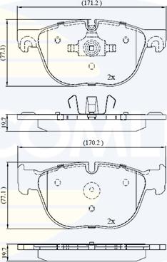 Comline CBP06003 - Тормозные колодки, дисковые, комплект unicars.by