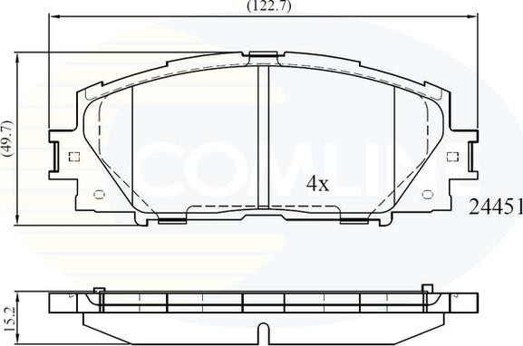 Comline CBP06014 - Тормозные колодки, дисковые, комплект unicars.by