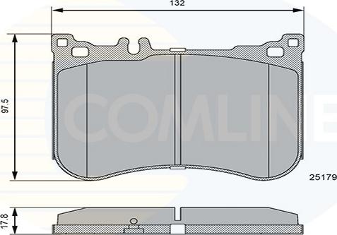 Comline CBP06114 - Тормозные колодки, дисковые, комплект unicars.by