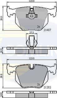 Comline CBP01547 - Тормозные колодки, дисковые, комплект unicars.by