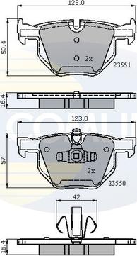 Comline CBP01671 - Тормозные колодки, дисковые, комплект unicars.by