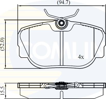 Comline CBP01093 - Тормозные колодки, дисковые, комплект unicars.by