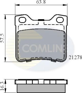 Comline CBP01060 - Тормозные колодки, дисковые, комплект unicars.by