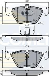 Comline CBP01010 - Тормозные колодки, дисковые, комплект unicars.by