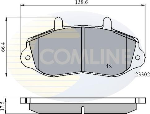 Comline CBP01021 - Тормозные колодки, дисковые, комплект unicars.by