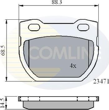 Comline CBP01078 - Тормозные колодки, дисковые, комплект unicars.by