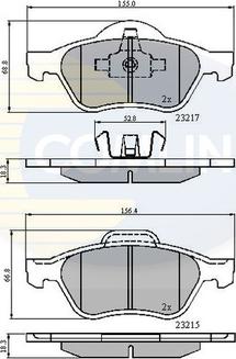 Comline CBP01115 - Тормозные колодки, дисковые, комплект unicars.by