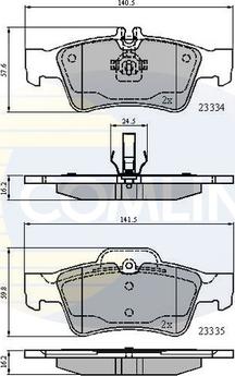 Comline CBP01118 - Тормозные колодки, дисковые, комплект unicars.by