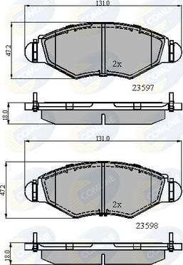 Comline CBP01131 - Тормозные колодки, дисковые, комплект unicars.by