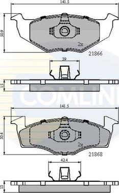 Comline CBP0180 - Тормозные колодки, дисковые, комплект unicars.by