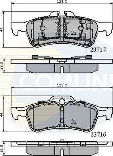 Comline CBP01317 - Тормозные колодки, дисковые, комплект unicars.by