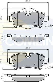 Comline CBP01759 - Тормозные колодки, дисковые, комплект unicars.by