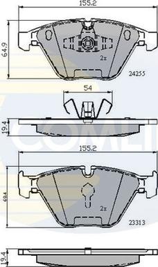 Comline CBP01700 - Тормозные колодки, дисковые, комплект unicars.by