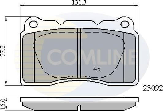 Comline CBP0895 - Тормозные колодки, дисковые, комплект unicars.by