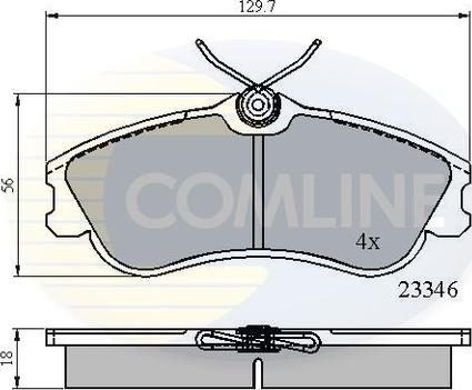 Comline CBP0892 - Тормозные колодки, дисковые, комплект unicars.by