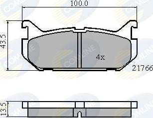 Comline CBP0327 - Тормозные колодки, дисковые, комплект unicars.by