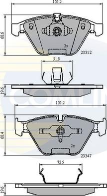 Comline CBP02033 - Тормозные колодки, дисковые, комплект unicars.by