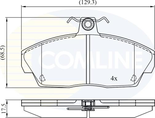 Comline CBP0232 - Тормозные колодки, дисковые, комплект unicars.by