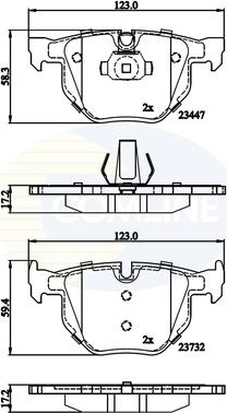 Comline CBP02295 - Тормозные колодки, дисковые, комплект unicars.by