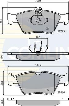 Comline CBP0274 - Тормозные колодки, дисковые, комплект unicars.by