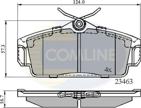 Comline CBP0740 - Тормозные колодки, дисковые, комплект unicars.by