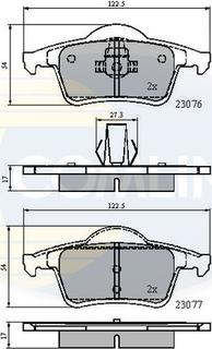 Comline CBP0729 - Тормозные колодки, дисковые, комплект unicars.by