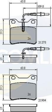 Comline CBP1455 - Тормозные колодки, дисковые, комплект unicars.by