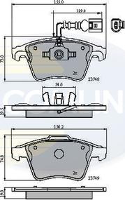 Comline CBP11311 - Тормозные колодки, дисковые, комплект unicars.by