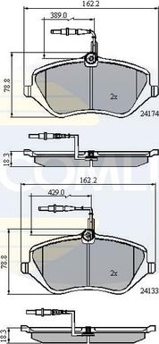 Comline CBP11251 - Тормозные колодки, дисковые, комплект unicars.by