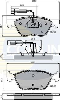 Comline CBP1897 - Тормозные колодки, дисковые, комплект unicars.by