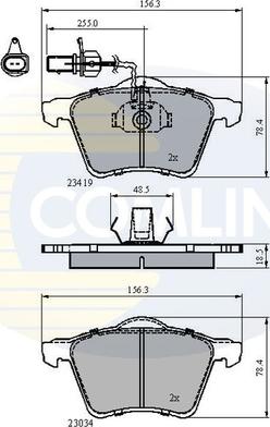 Comline CBP1885 - Тормозные колодки, дисковые, комплект unicars.by