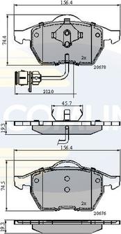 Comline CBP1715 - Тормозные колодки, дисковые, комплект unicars.by