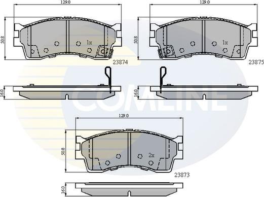 Comline CBP3941 - Тормозные колодки, дисковые, комплект unicars.by