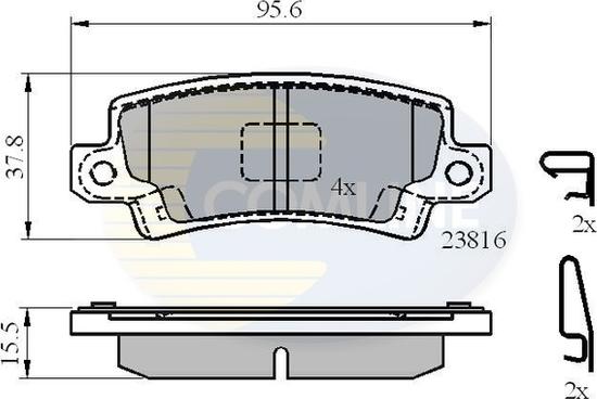 Comline CBP3942 - Тормозные колодки, дисковые, комплект unicars.by